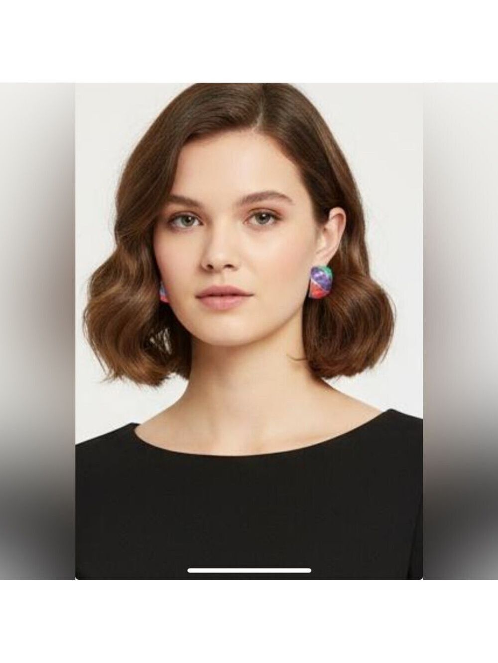 Vintage Color Block Earrings